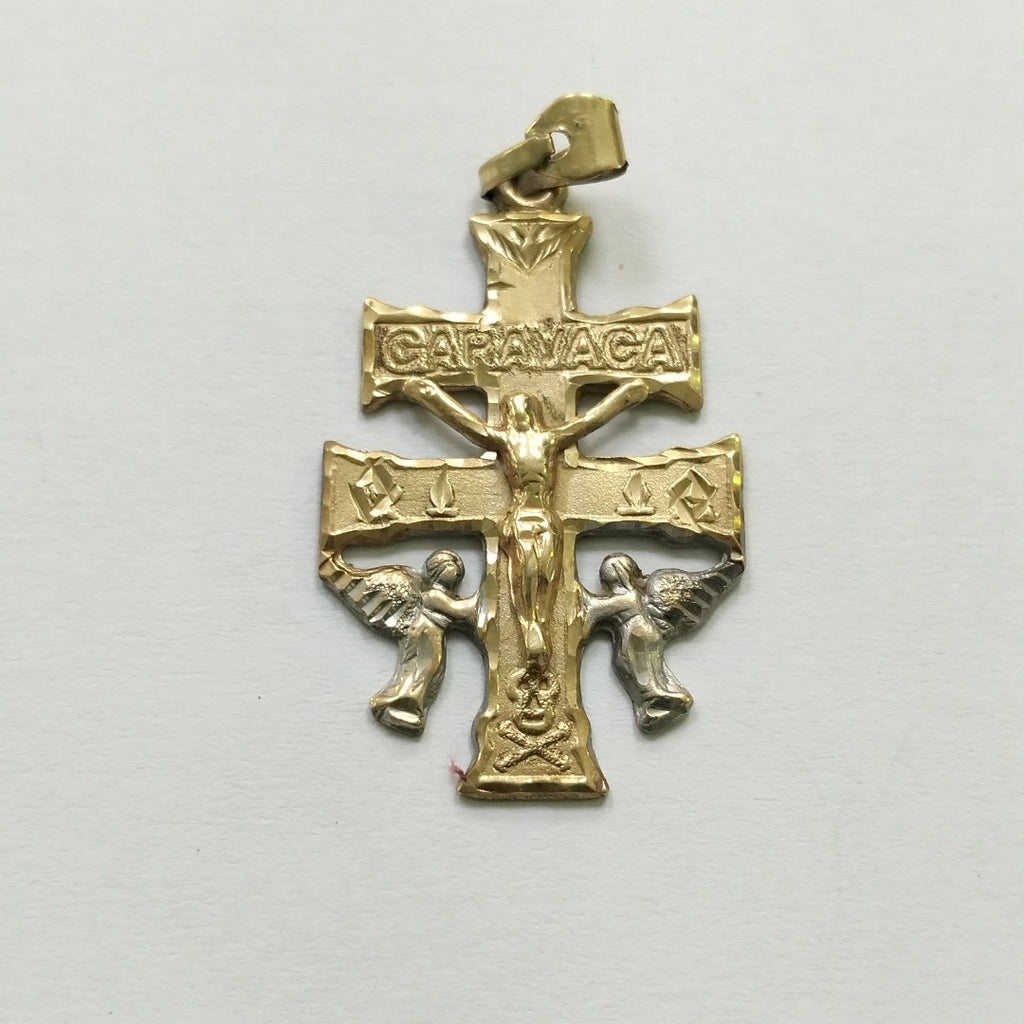 CRUZ DE CARAVACA ORO, ORO COMBINADO 10 K 2.7 GRMS (SEMINUEVO)