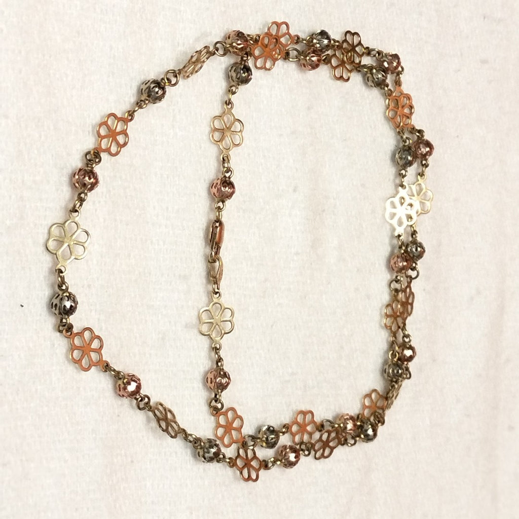 COLLAR ORO COMBINADO 14 K 11,30 GRMS (SEMINUEVO)