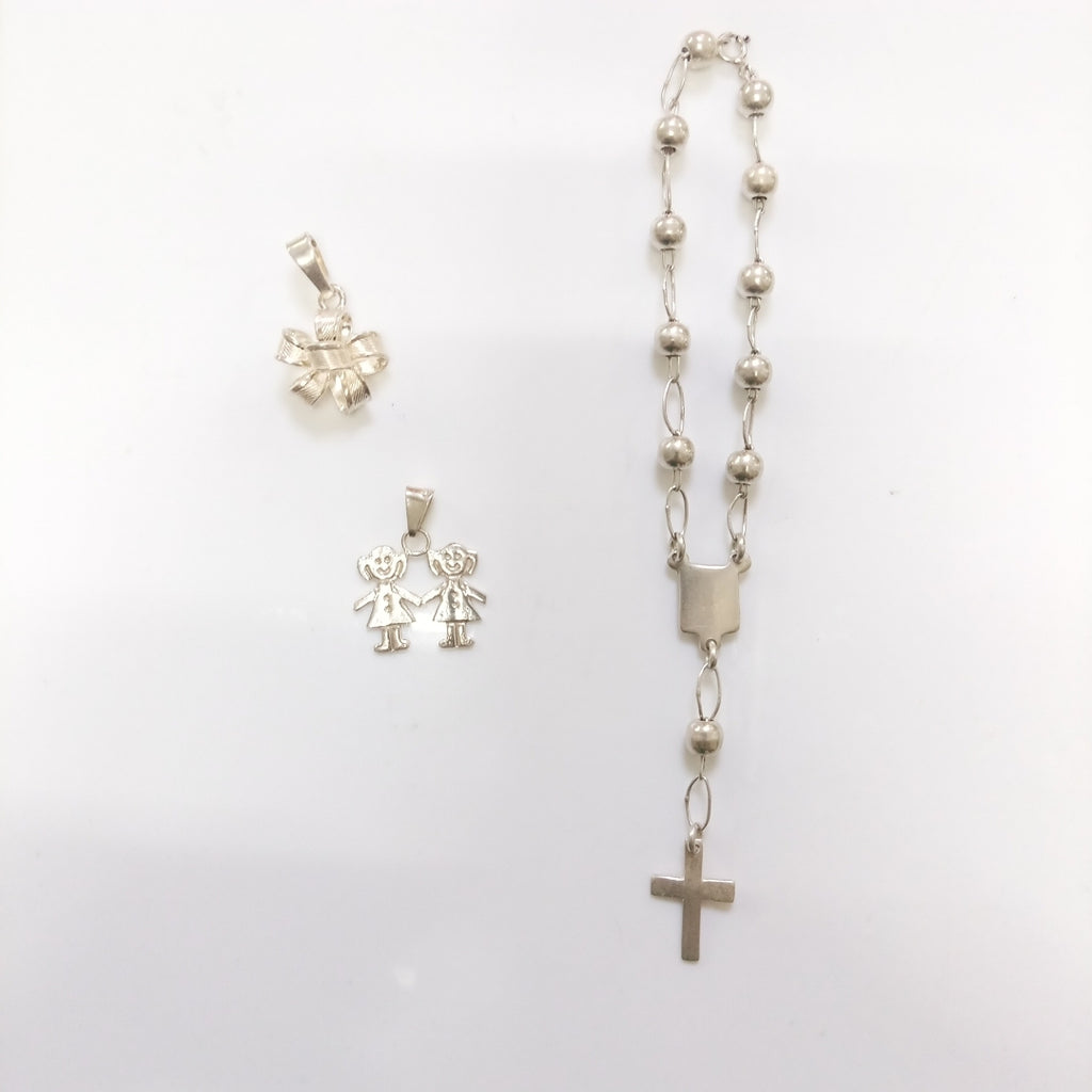 DIJE, PULSERA PLATA 14.5 GRMS (SEMINUEVO)