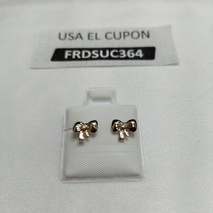 BROQUELES BROQUEL FIG MOÑO C CIRCONIA 14K 0.2441 GR (NUEVO)
