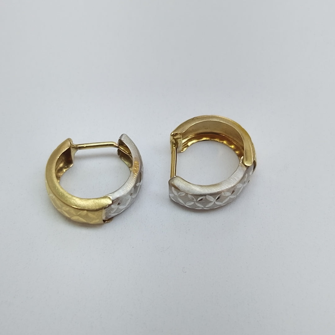 ARRACADAS PAR ORO 14 K 1.2 GRMS (SEMINUEVO)
