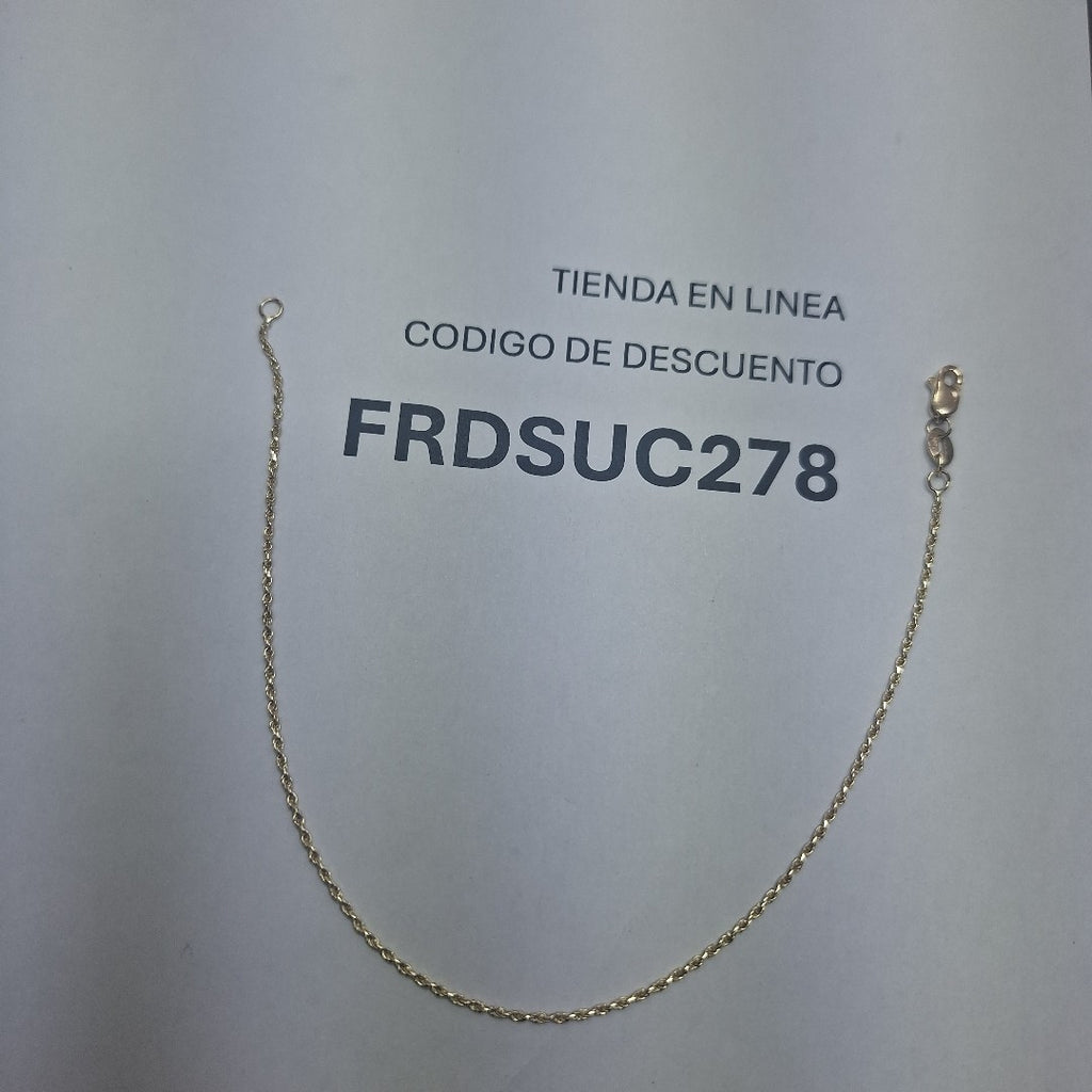 PULSERA TORZAL 14K 21 CM 1.5 GR (NUEVO)