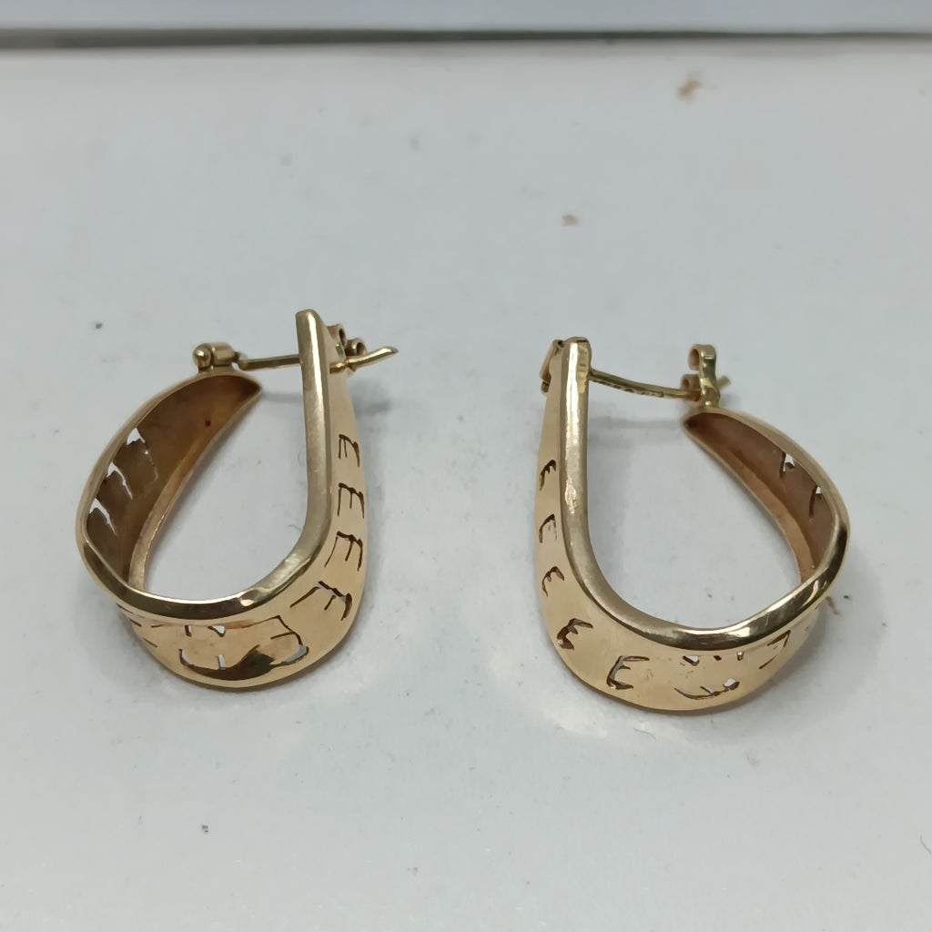 ARRACADAS PAR ORO 14 K 3,90 GRMS (SEMINUEVO)