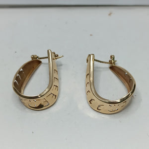 ARRACADAS PAR ORO 14 K 3,90 GRMS (SEMINUEVO)