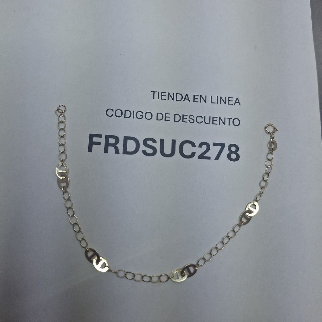 PULSERA ESPECIAL 14K 18 CM 1.5 GR (NUEVO)