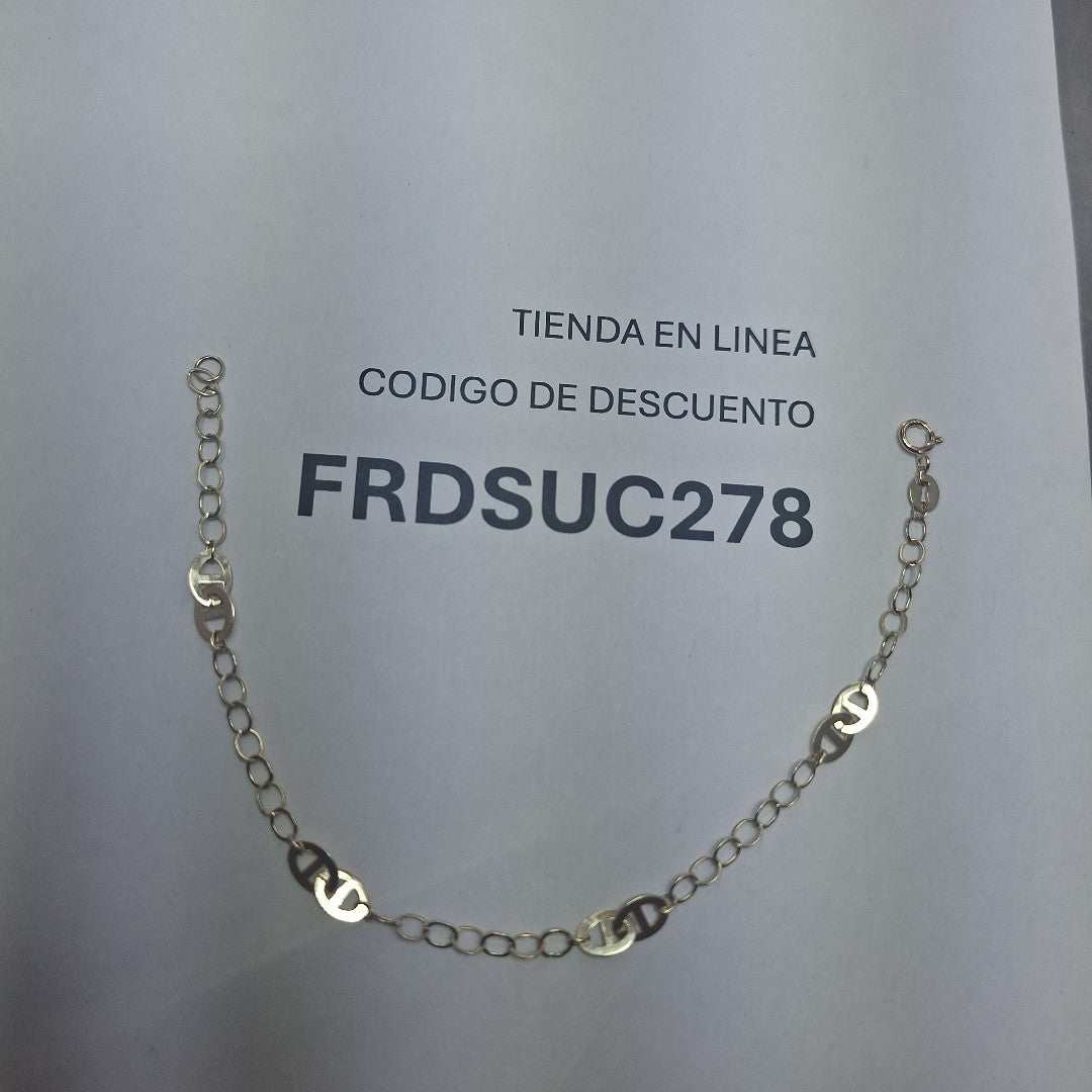 PULSERA ESPECIAL 14K 18 CM 1.5 GR (NUEVO)