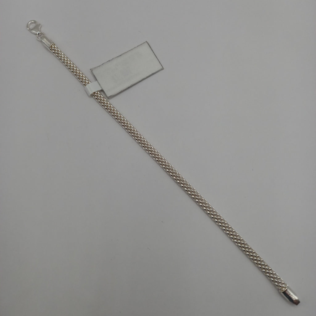 PULSERA TEJIDO ESPECIAL PLATA .925 18 CM 4.9 GR (NUEVO)