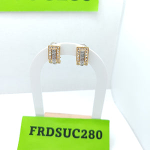 ARETES PAR ORO COMBINADO 14 K 5,00 GRMS (SEMINUEVO)