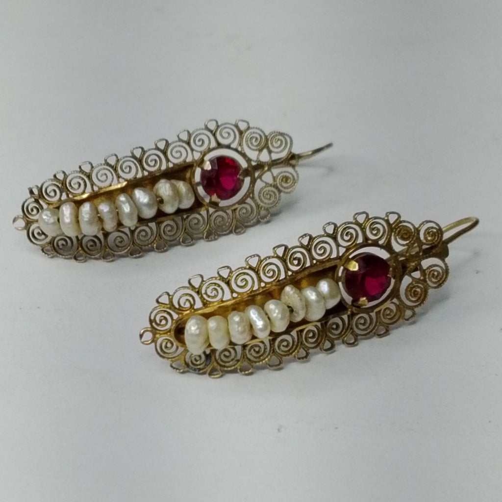 ARETES PAR ORO 8 K 4,80 GRMS (SEMINUEVO)