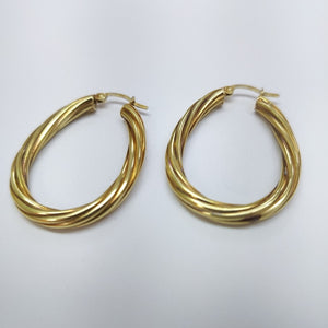 ARRACADAS PAR ORO 14 K 5.9 GRMS (SEMINUEVO)