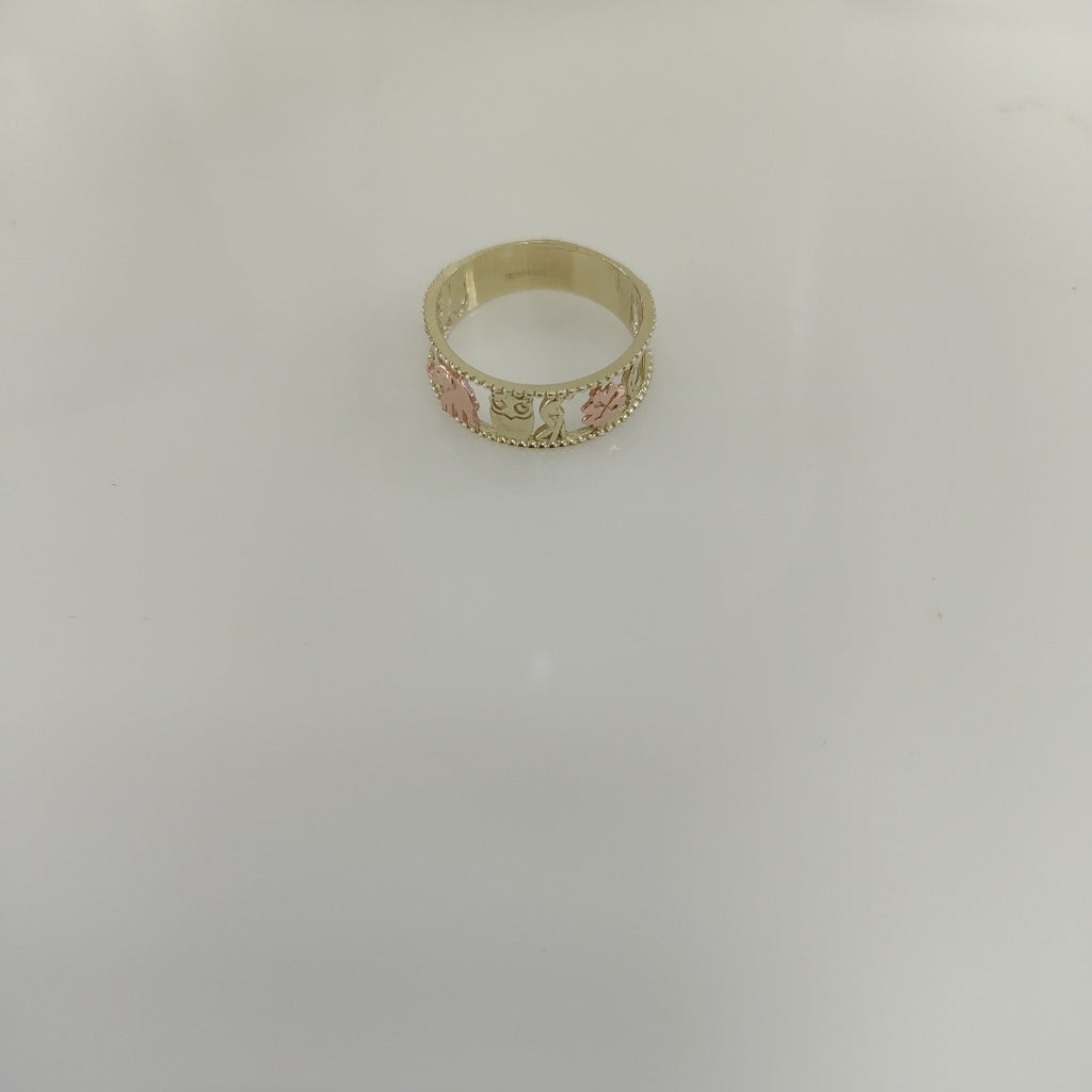 ANILLOS ARGOLLA DE LA SUERTE 10K TALLA 9 3 GR (NUEVO)
