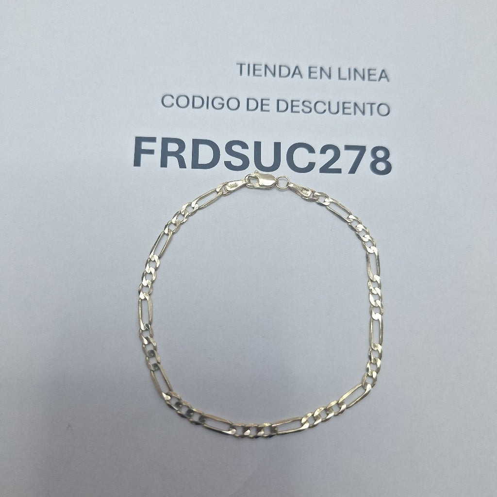 PULSERA TEJIDO 3X1 14K 18 CM 2.5 GR (NUEVO)