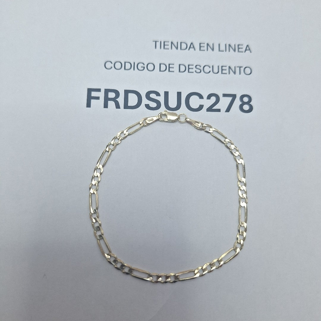 PULSERA TEJIDO 3X1 14K 18 CM 2.5 GR (NUEVO)