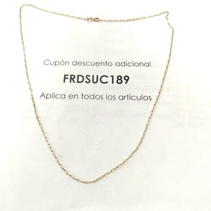 CADENA ORO 10 K 1.6 GRMS (SEMINUEVO)