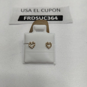BROQUELES BROQUEL FIG CORAZON 14K 0.23 GR (NUEVO)