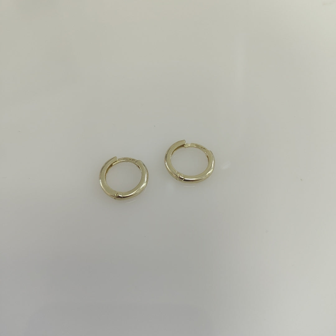 ARETES ARRACADAS LISAS 10K 1.1 GR (NUEVO)
