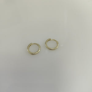 ARETES ARRACADAS LISAS 10K 1.1 GR (NUEVO)