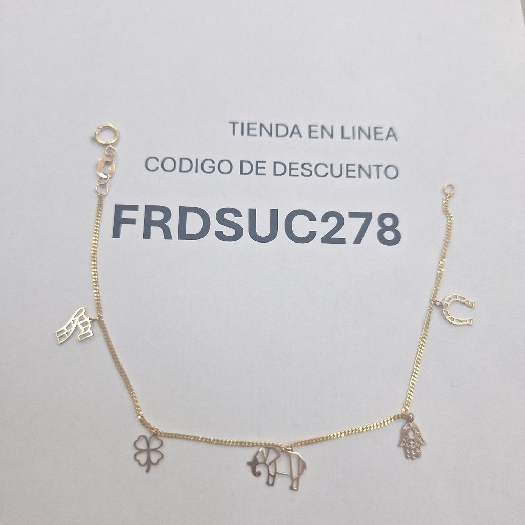 PULSERA ESPECIAL DIJES 10K 18 CM 1 GR (NUEVO)