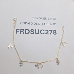 PULSERA ESPECIAL DIJES 10K 18 CM 1 GR (NUEVO)