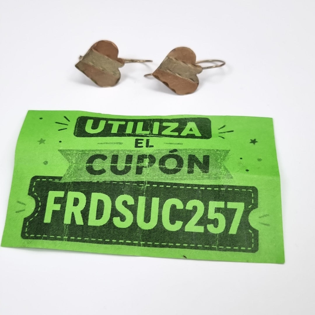 ARETES PAR ORO, ORO COMBINADO 8 K 1 GRMS (SEMINUEVO)