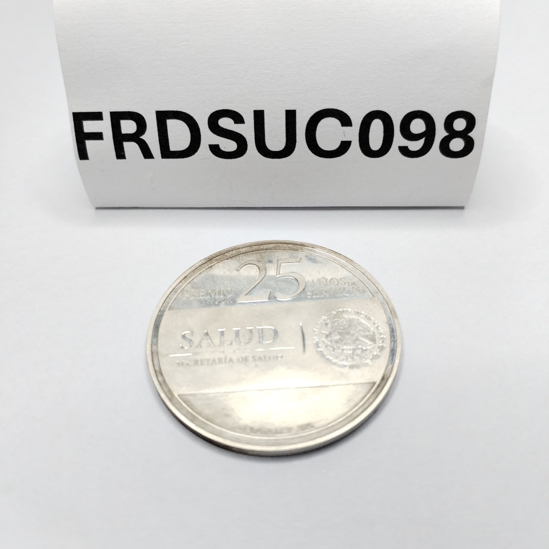 MEDALLA CONMEMORATIVA PLATA 16,90 GRMS (SEMINUEVO)