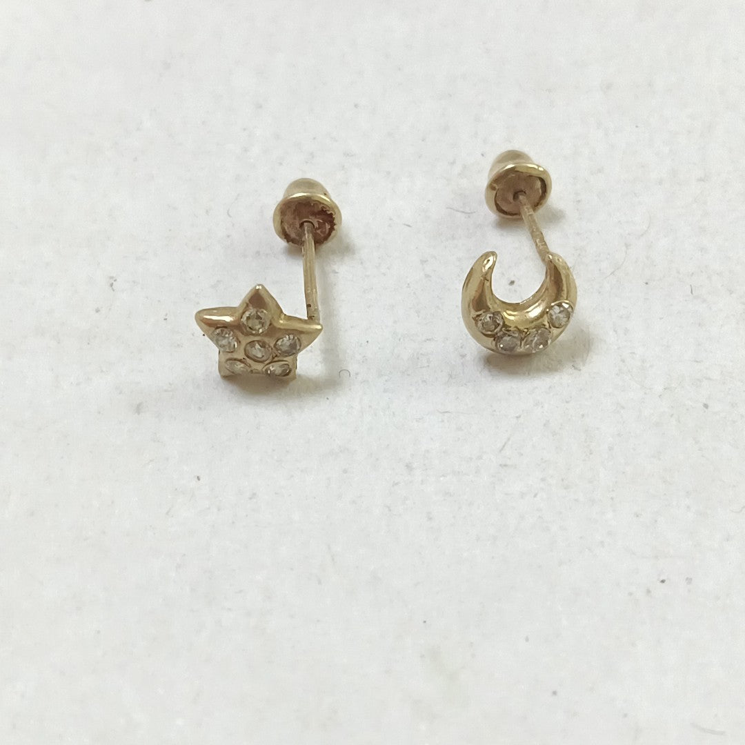 BROQUELES PAR ORO 10 K 0.5 GRMS (SEMINUEVO)