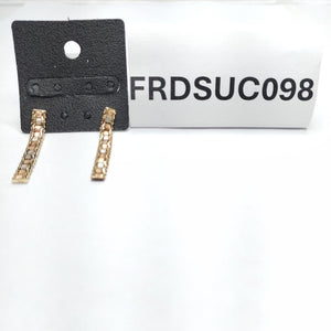 ARETES PAR ORO, ORO COMBINADO 14 K 3.9 GRMS (SEMINUEVO)