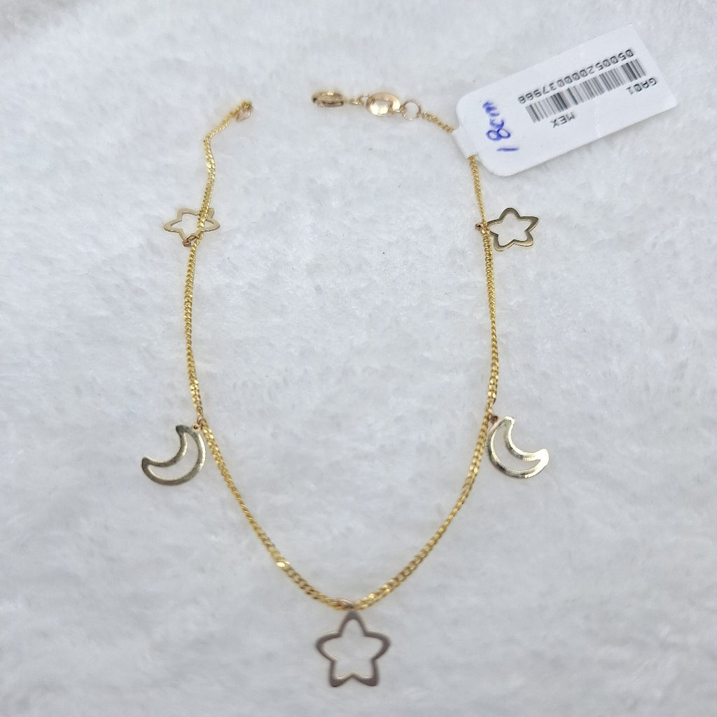 PULSERA ESPECIAL DIJES 10K 18 CM 1.1 GR (NUEVO)