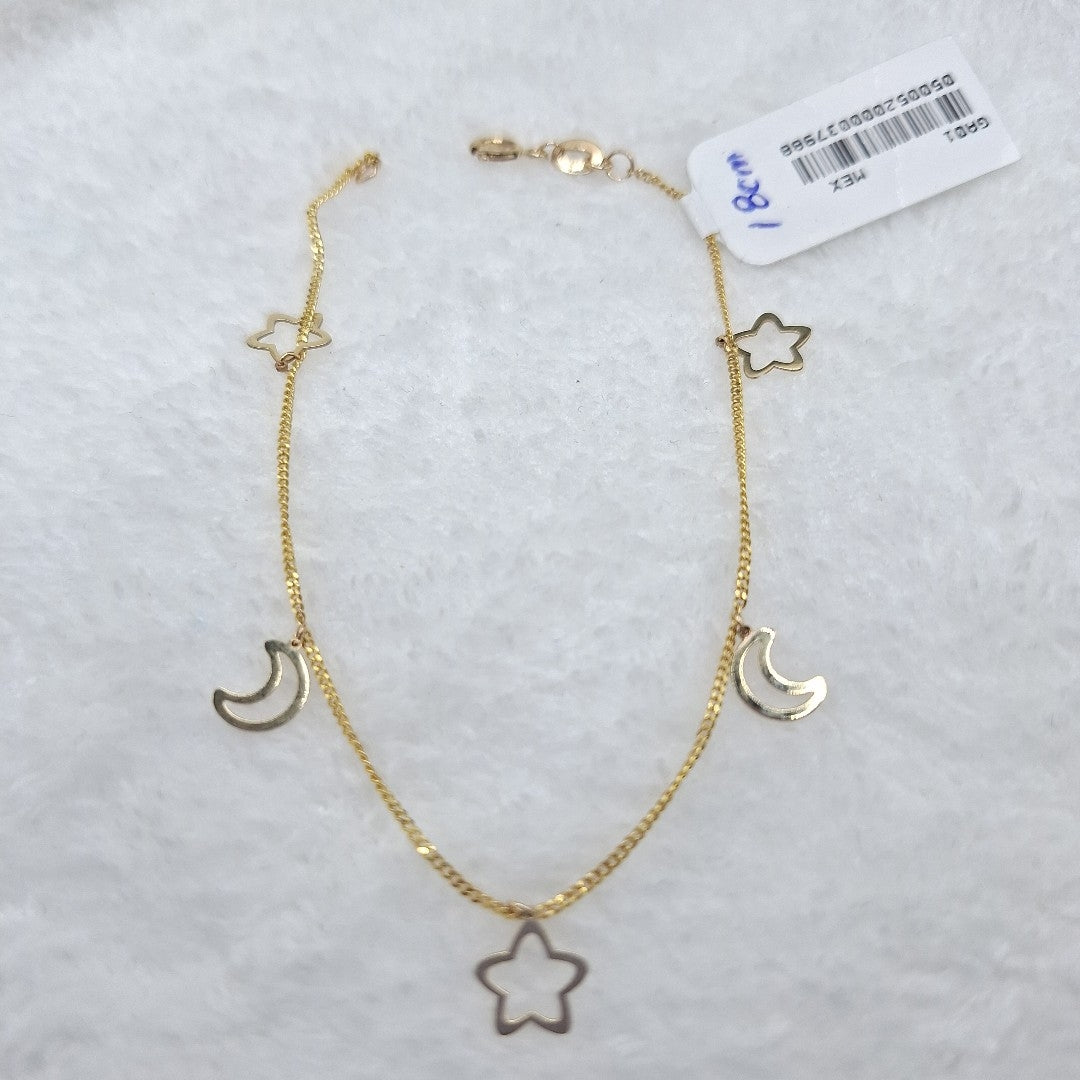 PULSERA ESPECIAL DIJES 10K 18 CM 1.1 GR (NUEVO)