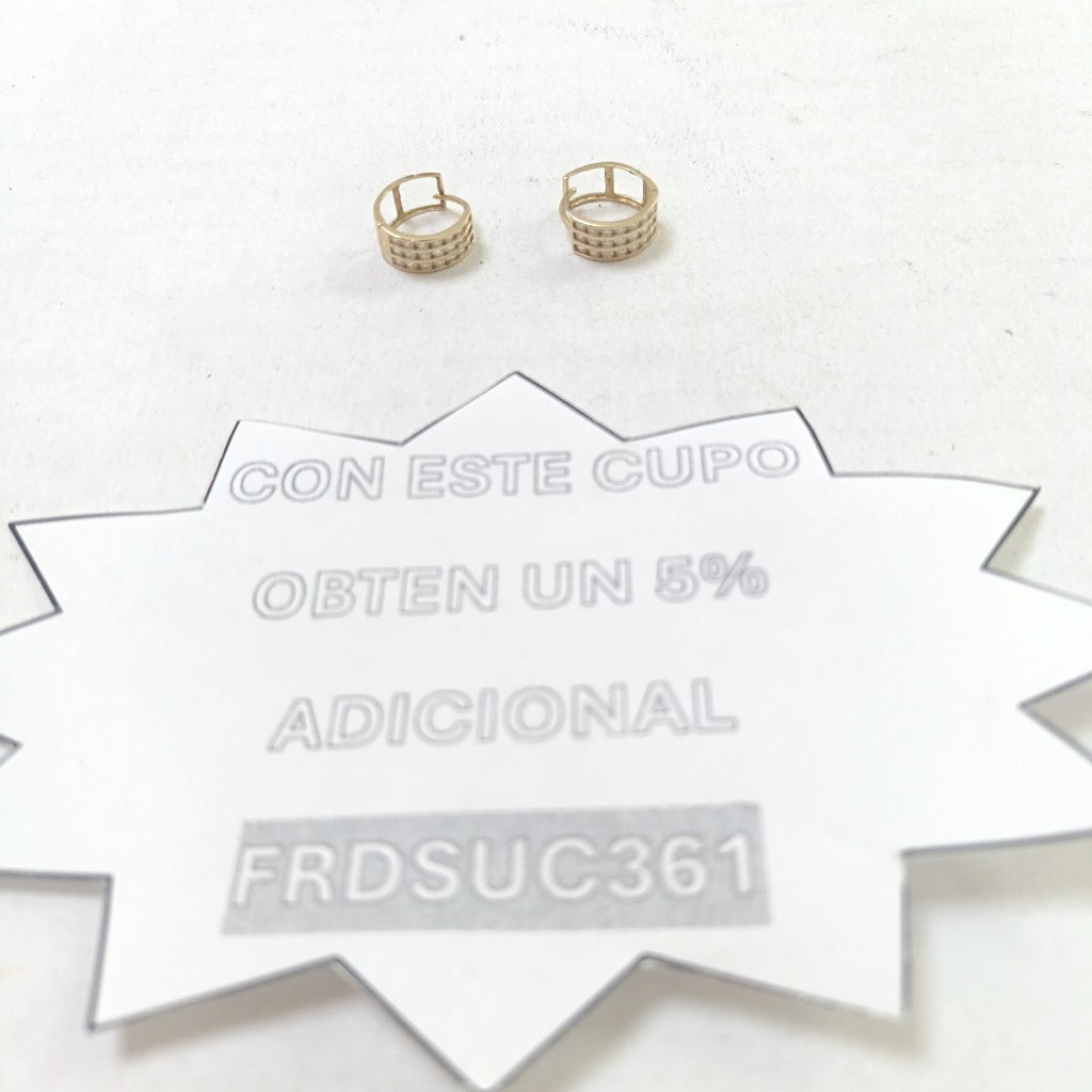ARETES PAR ORO 14 K 1.5 GRMS (SEMINUEVO)