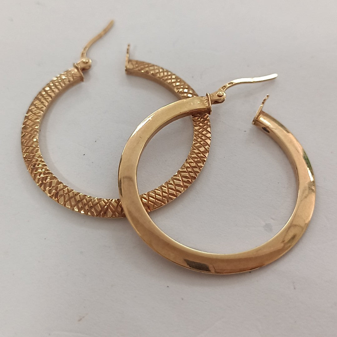 ARRACADAS PAR ORO 14 K 2.7 GRMS (SEMINUEVO)