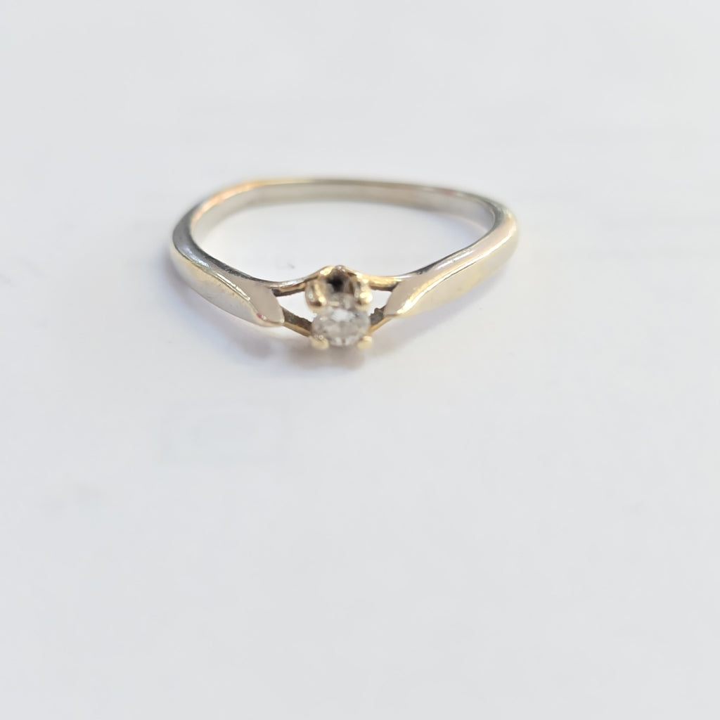 SOLITARIO ORO BLANCO 14 K 1,90 GRMS (SEMINUEVO)