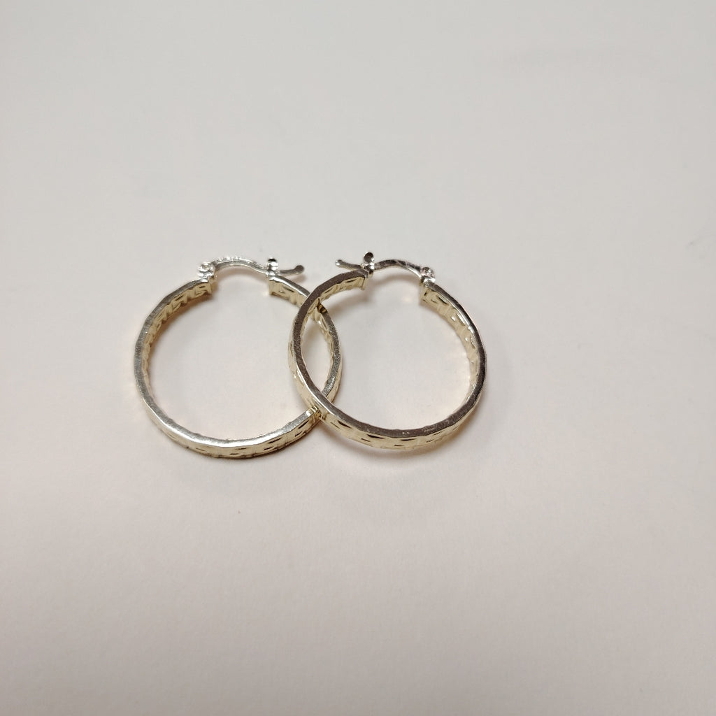 ARETES TEJIDO ARRACADA CON GRECAS 14K 2.7 GR (NUEVO)