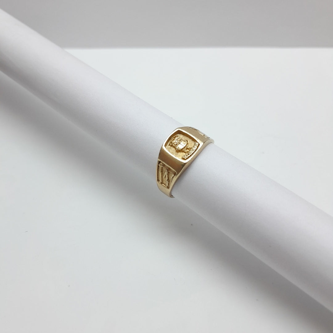 ANILLO DE GRADUACIÓN ORO 10 K 4,10 GRMS (SEMINUEVO)