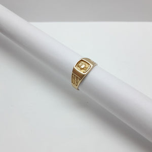 ANILLO DE GRADUACIÓN ORO 10 K 4,10 GRMS (SEMINUEVO)