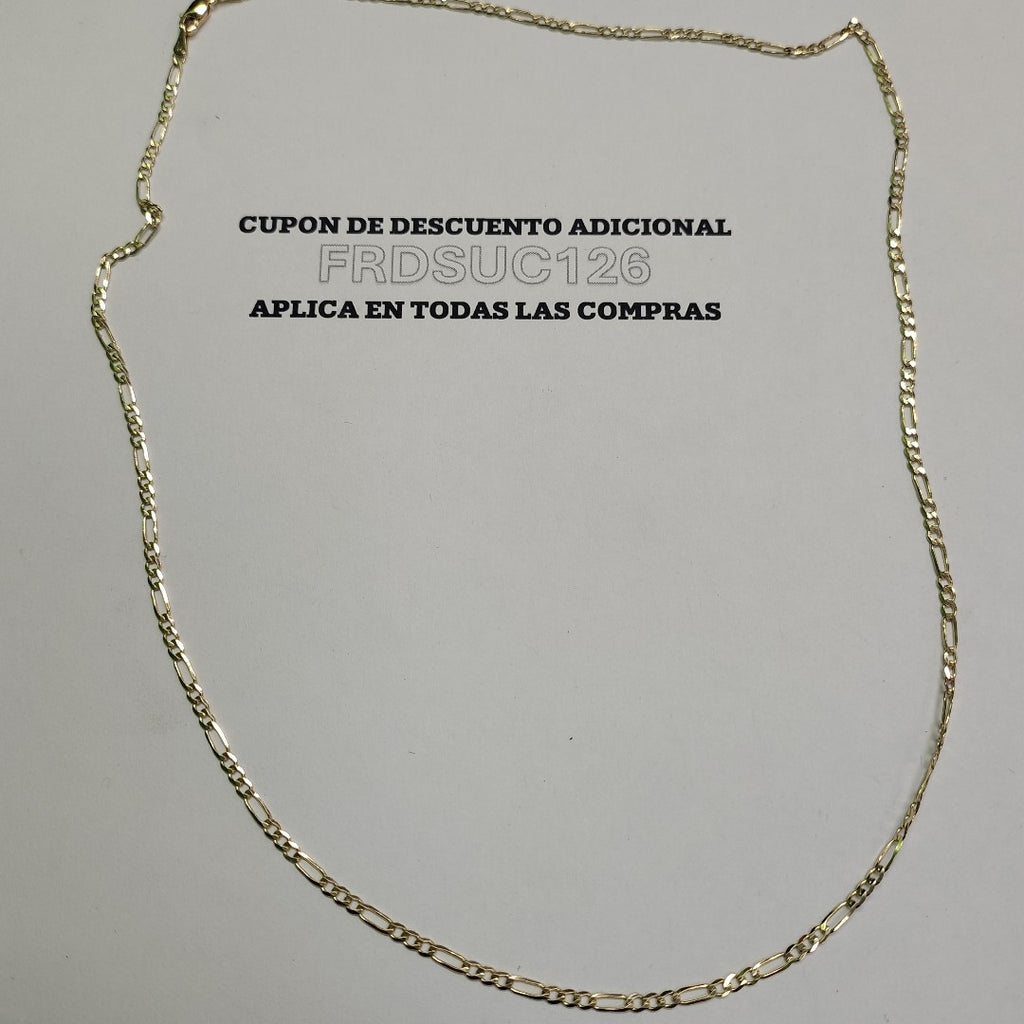CADENA 3X1 14K 55 CM 5 GR (NUEVO)