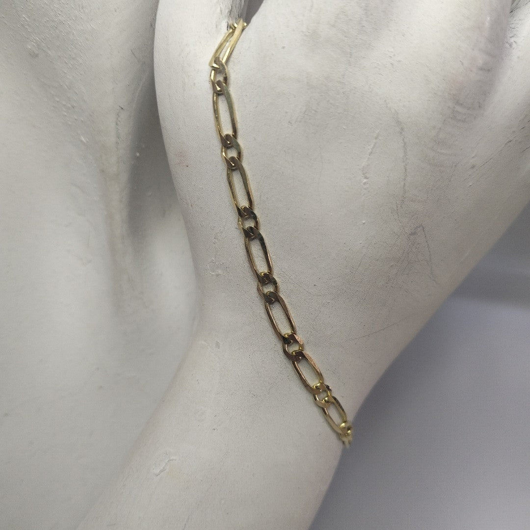 PULSERAS 1X1 ORO 14K 18 CM 2.6 GR (NUEVO)