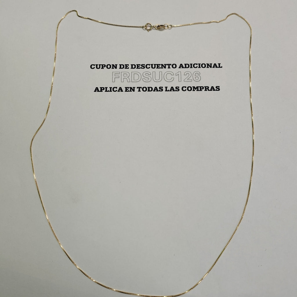 CADENA VENECIANO 14K 55 CM 1.7 GR (NUEVO)