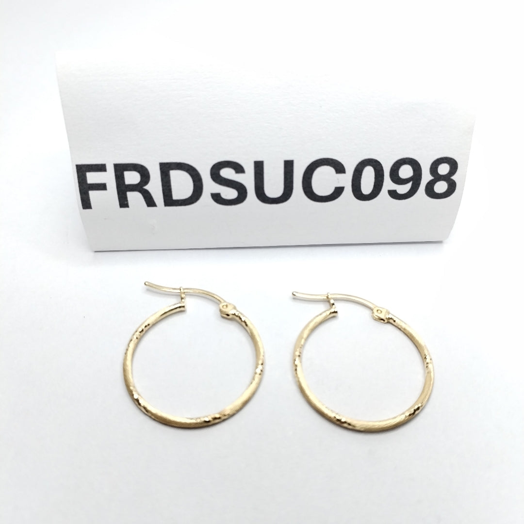 ARRACADAS PAR ORO 14 K 1.6 GRMS (SEMINUEVO)