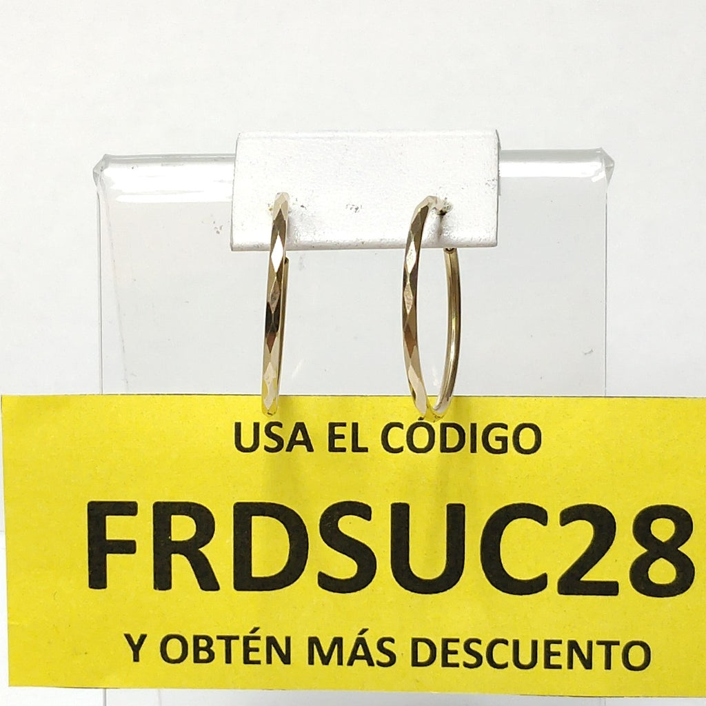 ARRACADAS PAR ORO 14 K 2.2 GRMS (SEMINUEVO)