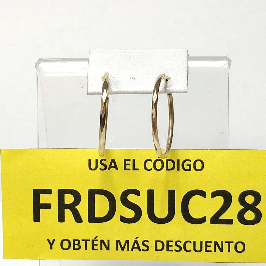 ARRACADAS PAR ORO 14 K 2.2 GRMS (SEMINUEVO)