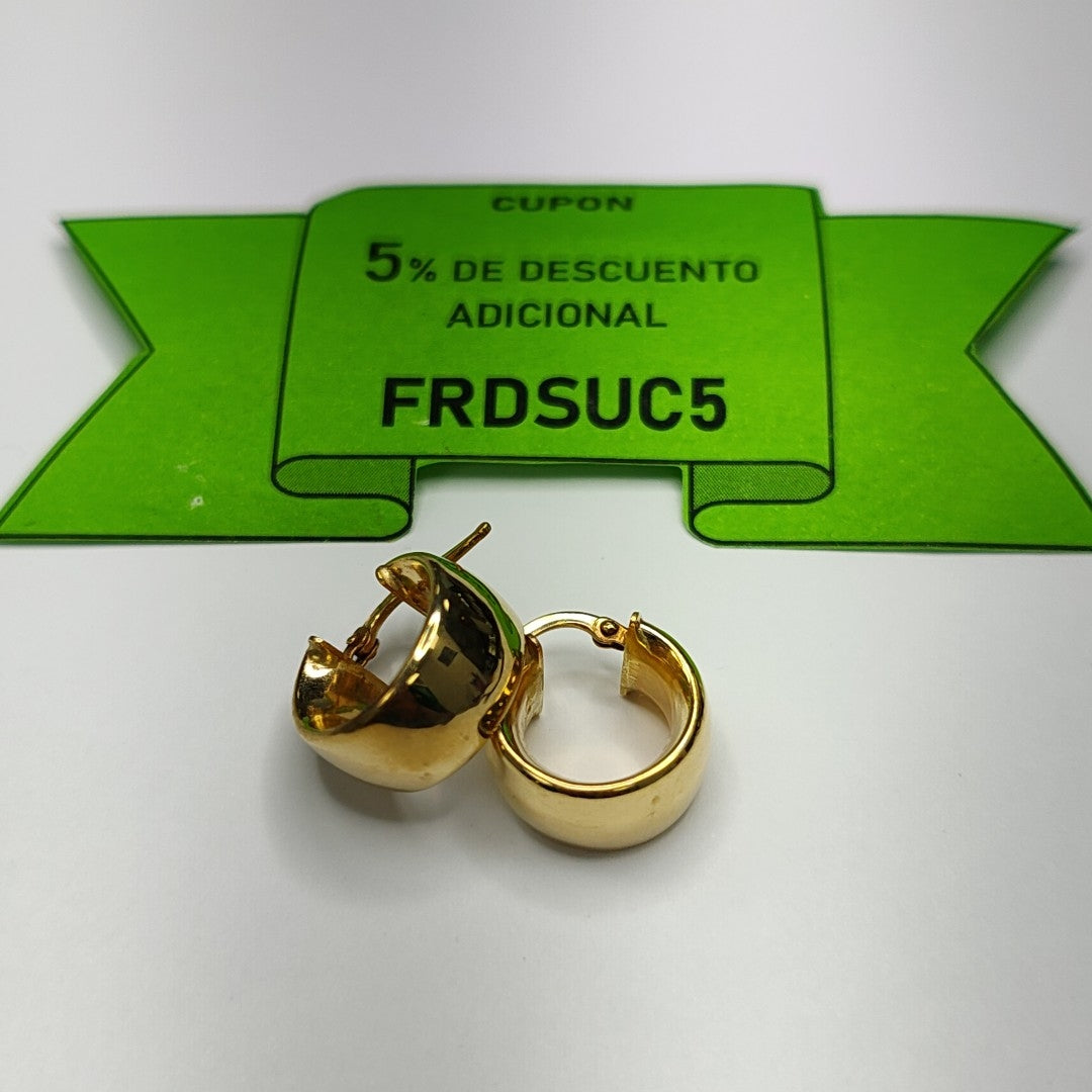 ARRACADAS PAR ORO 14 K 2.9 GRMS (SEMINUEVO)