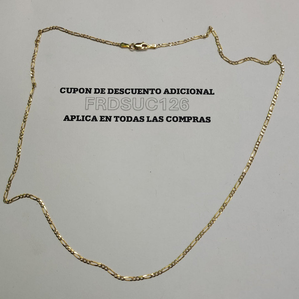 CADENA 3X1 14K 50 CM 3.4 GR (NUEVO)