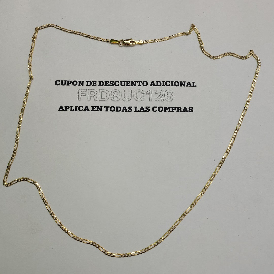 CADENA 3X1 14K 50 CM 3.4 GR (NUEVO)