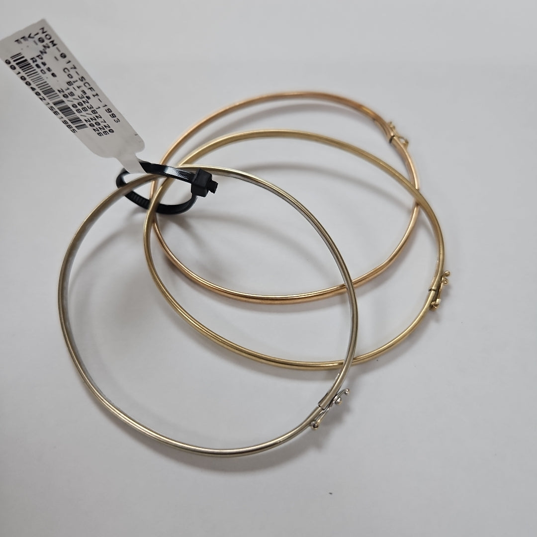 PULSERA RIGIDA ORO COMBINADO 14 K 10,80 GRMS (SEMINUEVO)