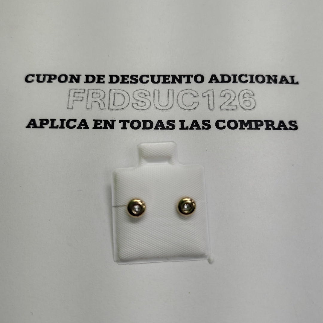 BROQUELES BROQUEL C CIRCONIA 14K 0.27 GR (NUEVO)