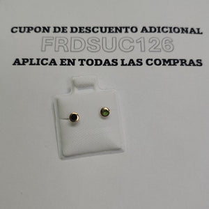 BROQUELES BROQUEL FIG TAPON REDONDO 14K 0.1408 GR (NUEVO)