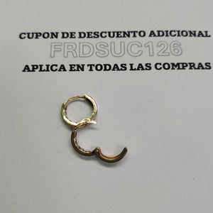 ARETES ARRACADAS C CIRCONIAS 10K 1.2 GR (NUEVO)