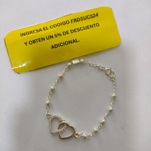 PULSERA TEJIDO TEJIDO ESPECIAL PLATA .925 18 CM 4.1 GR (NUEVO)