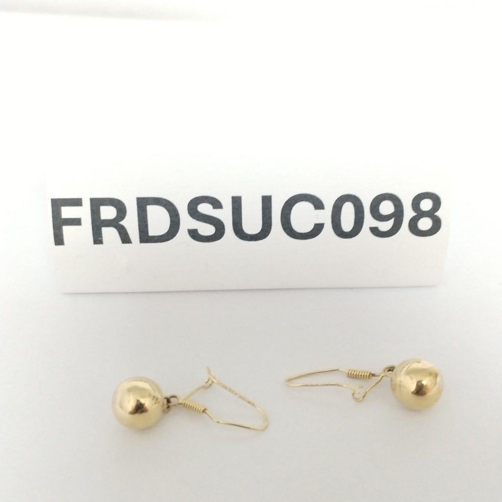 ARETES PAR ORO 14 K 1,00 GRMS (SEMINUEVO)